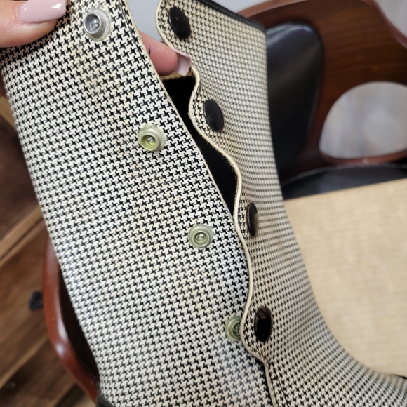 1960s Mod boots by Hullabaloo- Herringbone checked-  7 AA (Narrow width) - Picture 15 of 15
